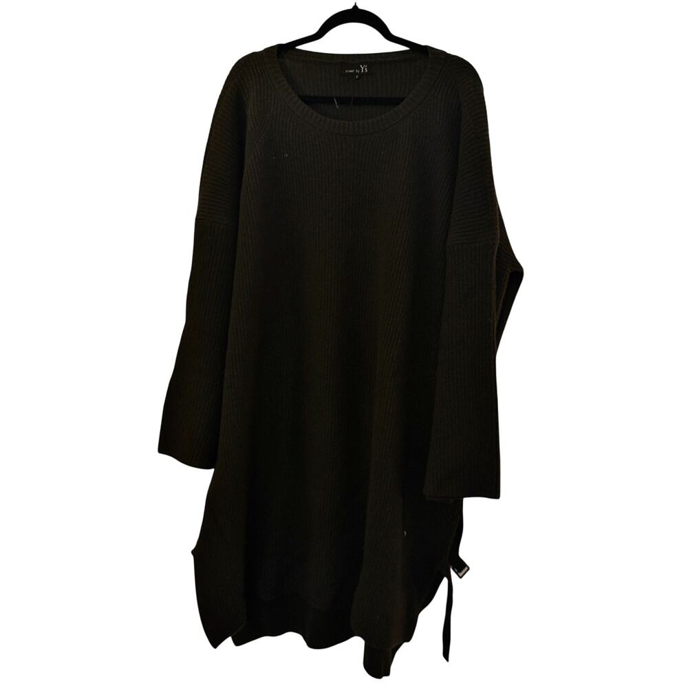RISMAT by Y's Side Belt Big Silhouette Long Sleeve Knit